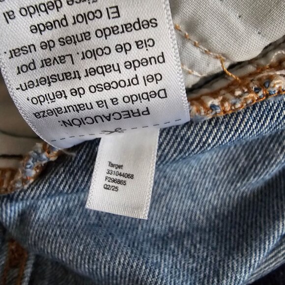 Wild Fable Women's Blue Light Wash Cotton Denim Low Rise Baggy Jean Size 17 - Picture 11 of 16